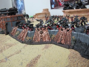 Sisters hiding (smartly) in the trenches.